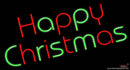 Happy Christmas Real Neon Glass Tube Neon Sign