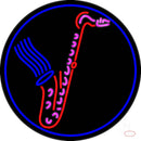 Yellow Saxophone Real Neon Glass Tube Neon Sign