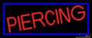 Red Piercing Real Neon Glass Tube Neon Sign