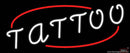 White Tattoo Real Neon Glass Tube Neon Sign
