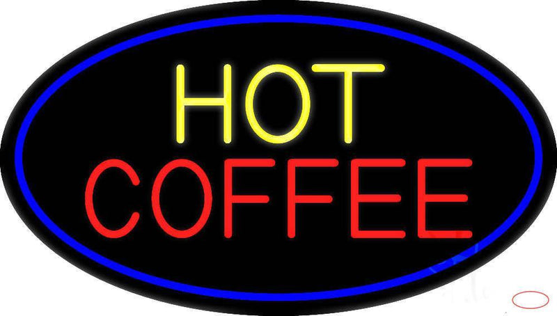 Yellow Hot Red Coffee Real Neon Glass Tube Neon Sign