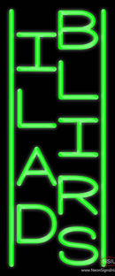 Vertical Billiards Handmade Art Neon Sign