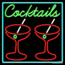 Cocktail Glass Real Neon Glass Tube Neon Sign