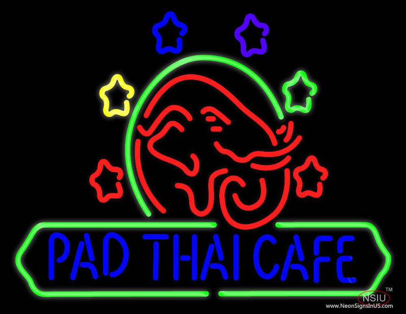 Pad Thai Cafe Real Neon Glass Tube Neon Sign