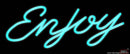 Enjoy Real Neon Glass Tube Neon Sign