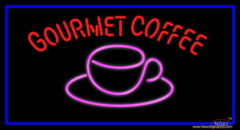 Gourmet Coffee Real Neon Glass Tube Neon Sign