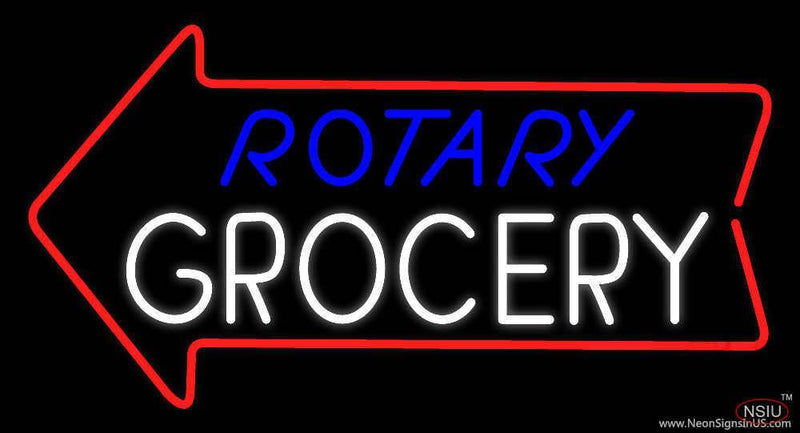 Rotary Grocery Handmade Art Neon Sign