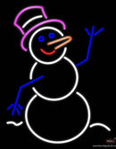 Snowman Signboard Real Neon Glass Tube Neon Sign