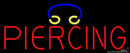 Red Piercing Real Neon Glass Tube Neon Sign
