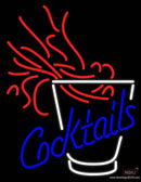 Cocktails Fire Real Neon Glass Tube Neon Sign