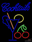 Cocktails Real Neon Glass Tube Neon Sign