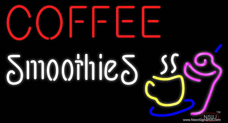 Coffee Smoothies Real Neon Glass Tube Neon Sign