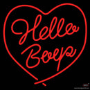 Hello Real Neon Glass Tube Neon Sign