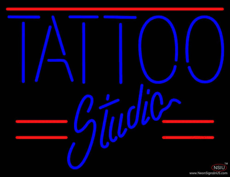 Tattoo Studio Real Neon Glass Tube Neon Sign