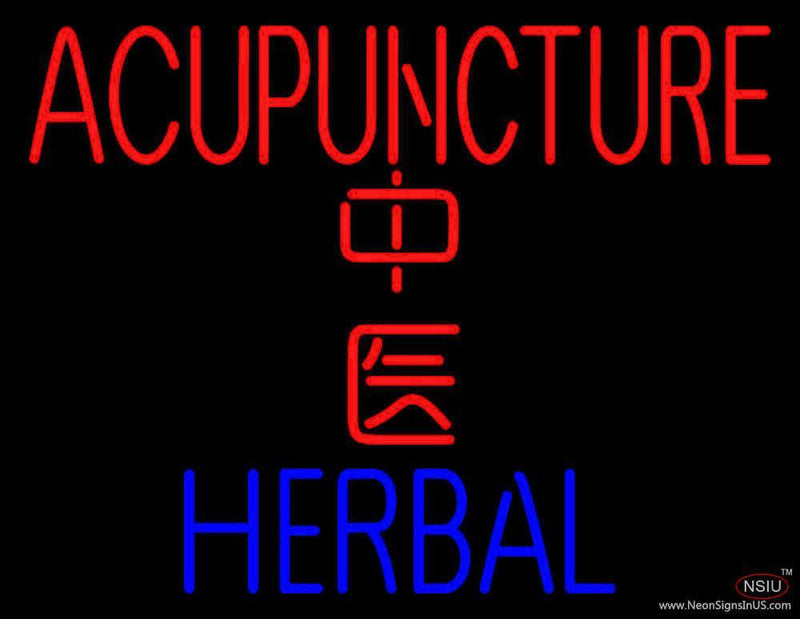 Acupuncture Herbal Handmade Art Neon Sign