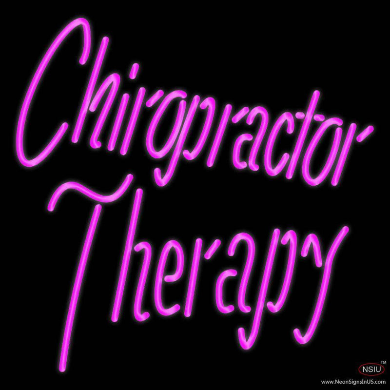 Chiropractor Therapy Handmade Art Neon Sign