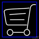 Grocery Trolly Logo Handmade Art Neon Sign