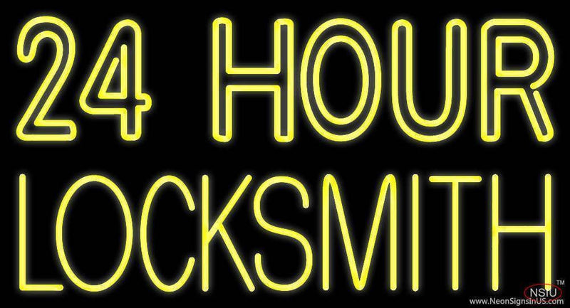 Double Stroke hr Locksmith Handmade Art Neon Sign