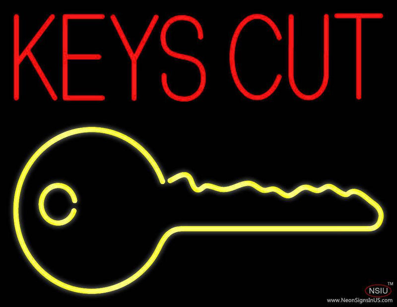 Keys Cut Handmade Art Neon Sign