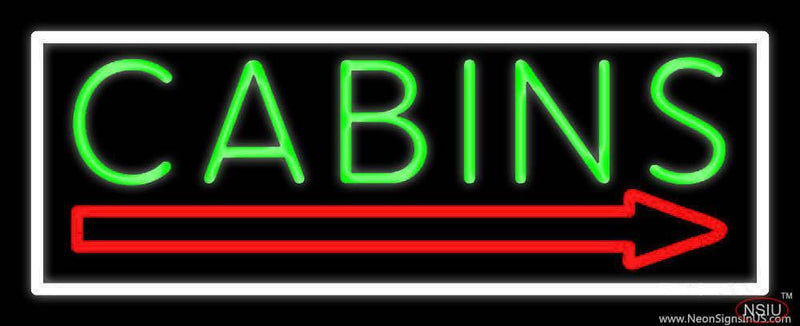 Cabin  Handmade Art Neon Sign