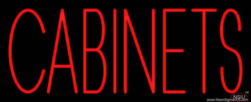 Red Cabinets  Handmade Art Neon Sign