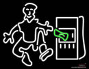 Atm Logo Real Neon Glass Tube Neon Sign