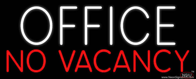Office No Vacancy Real Neon Glass Tube Neon Sign