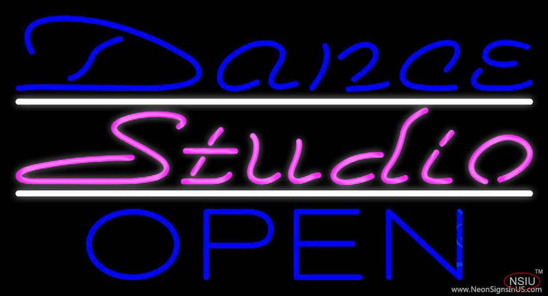 Dance Studio Open Real Neon Glass Tube Neon Sign