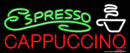 Espresso Cappuccino Real Neon Glass Tube Neon Sign