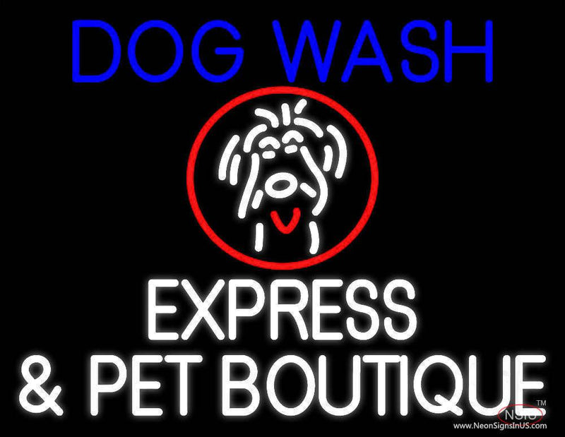 Dog Wash Real Neon Glass Tube Neon Sign