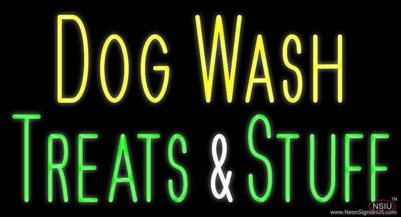 Dog Wash Treat And Stuff  Real Neon Glass Tube Neon Sign
