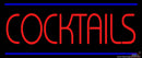 Red Cocktail Real Neon Glass Tube Neon Sign