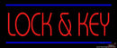 Lock and Key Handmade Art Neon Sign