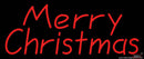 Merry Christmas Real Neon Glass Tube Neon Sign