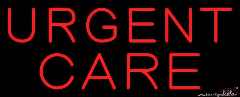 Red Urgent Care Handmade Art Neon Sign