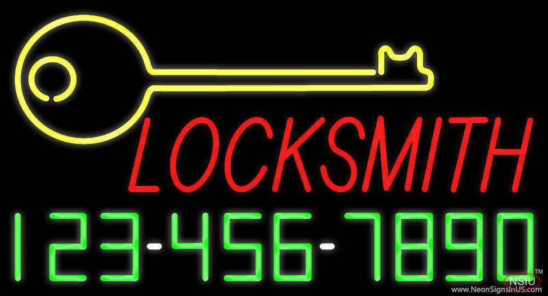 Locksmith Handmade Art Neon Sign