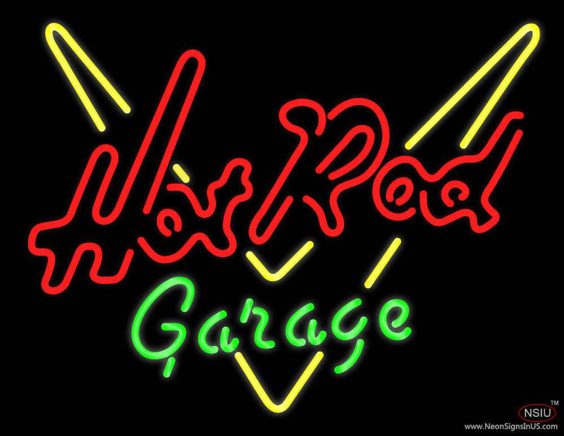Hot Rod Garage Real Neon Glass Tube Neon Sign