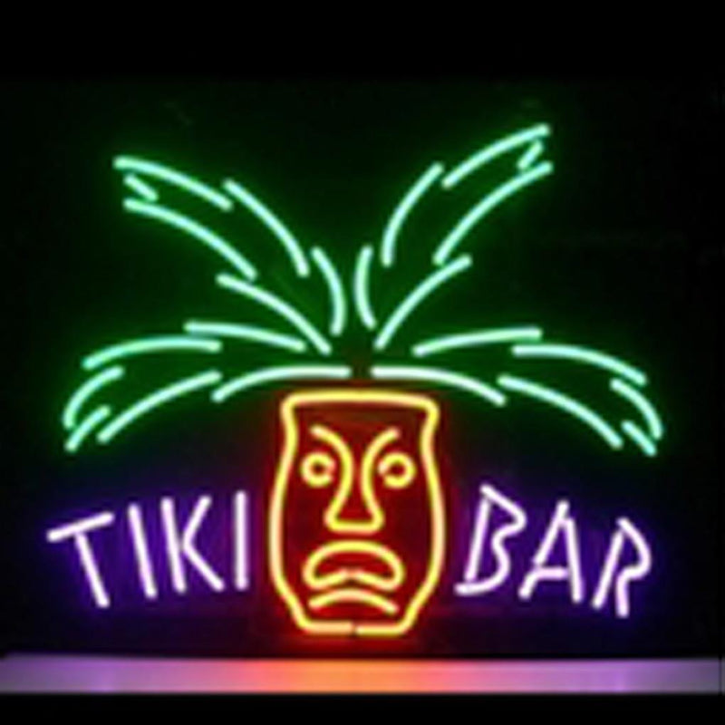 Neon Beer Sign Tiki Bar