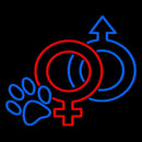 Neuter Pet Icon Handmade Art Neon Sign