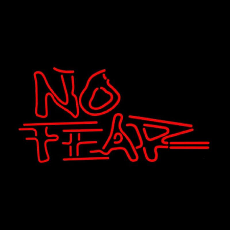 No Fear Logo Handmade Art Neon Sign