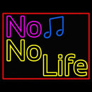 No Life No Music  Handmade Art Neon Sign