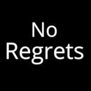 No Regrets Handmade Art Neon Sign