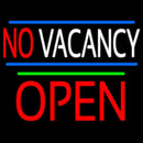 No Vacancy Block Red Open Green Line Handmade Art Neon Sign