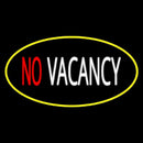No Vacancy Oval Yellow Handmade Art Neon Sign