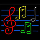Notes Blue Line 2 Handmade Art Neon Sign
