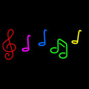 Notes Music Handmade Art Neon Sign