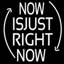 Now Is Just Right Now Handmade Art Neon Sign