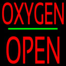 Oxygen Block Open Green Line Handmade Art Neon Sign