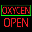 Oxygen Green Border Block Open Handmade Art Neon Sign