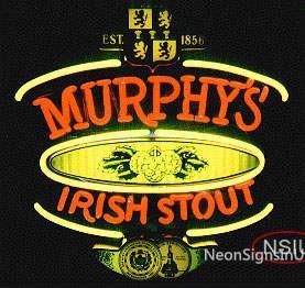 Murphy's Irish Stout Neon Beer Sign